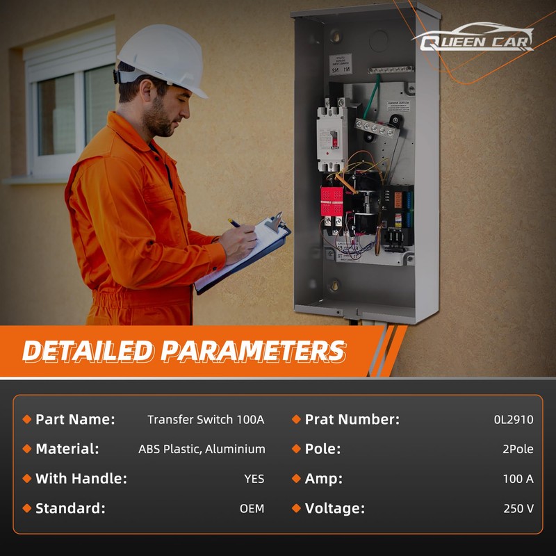 0L2910 Transfer Switch 100A with Handle Fit for Generac 100