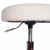 VECELO Round Rolling Stool with Footrest & Wheels Height Adjustable