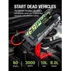 YESPER Battery Jump Starter 3000A Peak Portable Car Booster 100W