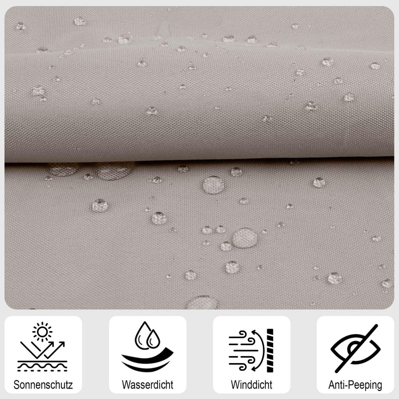 Sunny Guard Balcony Privacy Screen, Balcony Cladding, PES, UV Protection