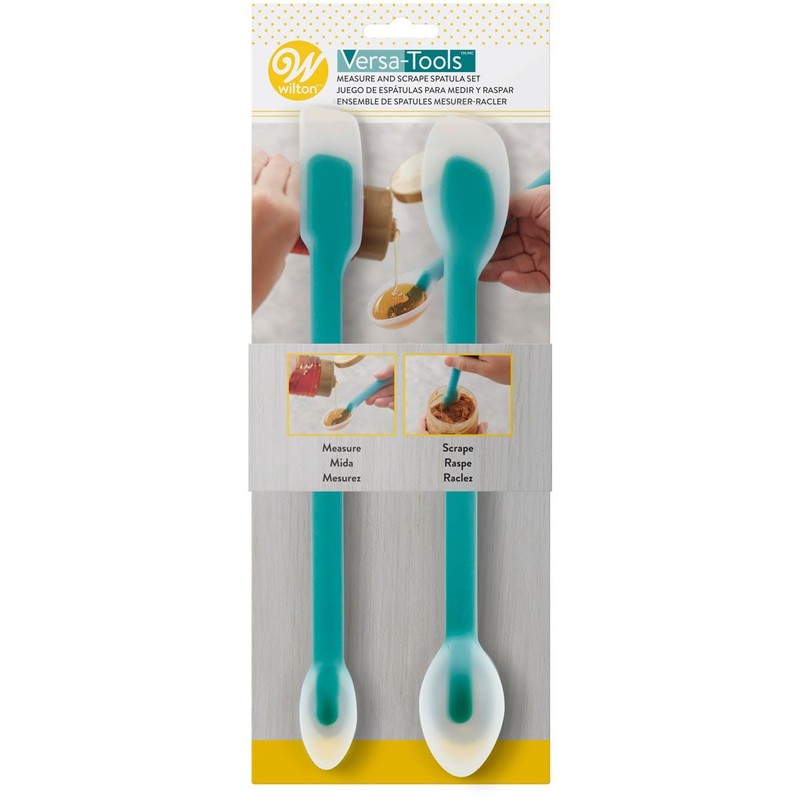 Wilton Versa-Tools Measure and Scrape Spatula Set, Silicone