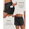 Pinspark - Pantalones cortos de gimnasio de cintura alta para