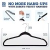 Zober Non-Slip Velvet Hangers - Suit Hangers (50-pack) Ultra Thin