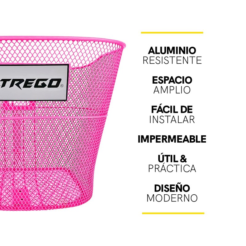 Piago Canasta Canastilla para Bicicleta de Acero Plastificado Varios Rodados