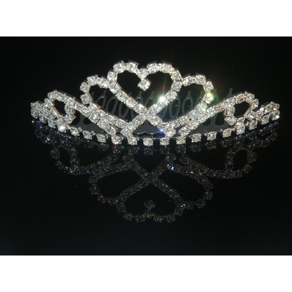 Wedding Crown, Bridal Tiara Rhinestone Crystal Crown C9