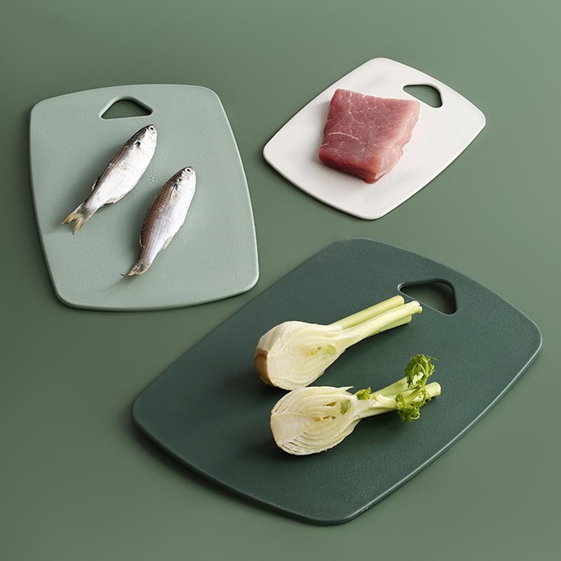 AKINOYAMA Plastic Chopping Board Set of 3, Chopping Boards for