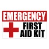 First Aid Kit Stickers - 5in x 3in - 12
