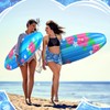 Rotatingpals 1 Pc Luau Surfboard Inflate, 5 ft Inflatable Surf