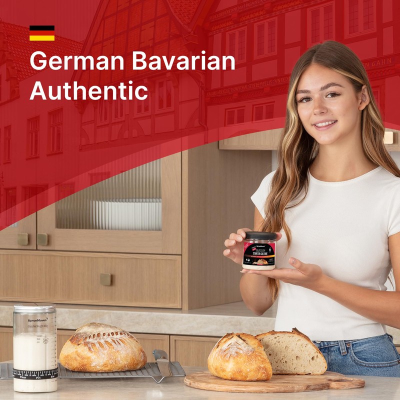 Premium Live Sourdough Starter Culture - German Bavarian Flavorful Style
