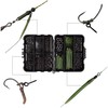 300pcs Carp Fishing Swivel Snaps Kit Mixed Various Matte Black