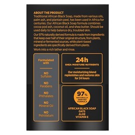 SheaMoisture SheaMoisture Bar soap African Black Soap 4 count Soothe and Clarify Skin Soothing and Clarifying bar soap with 24h shea moisture nutrients for Healthy, Glowing Skin 8 oz