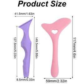 DDKY 2 Stück Eyeliner-Hilfsmittel, Silikon-Eyeliner-Make-up-Schablonen, Eyeliner-Hilfsmittel, Wiederverwendbare Eyeliner-Schablonen, Eyeliner-Schablonen für Anfänger und Profis