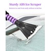 HEEYA Ice Scraper with 12.6 Inch Large Brush Head, Extendable