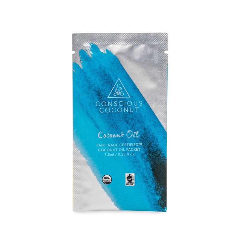 Conscious Coconut Individual Coconut Oil Packets, Certified Organic, Fair Trade