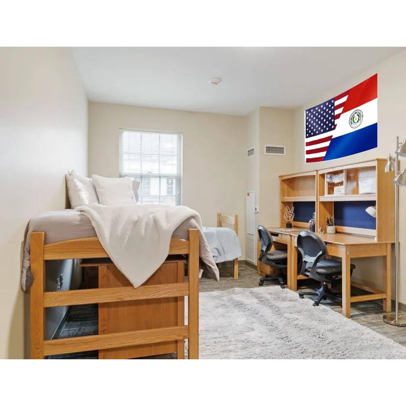America Paraguay Friendship Flag 3x5FT USA American Paraguayans Flag Fade