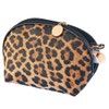 Small Cosmetic Bag with Leo Pattern, beige / brown, exotic