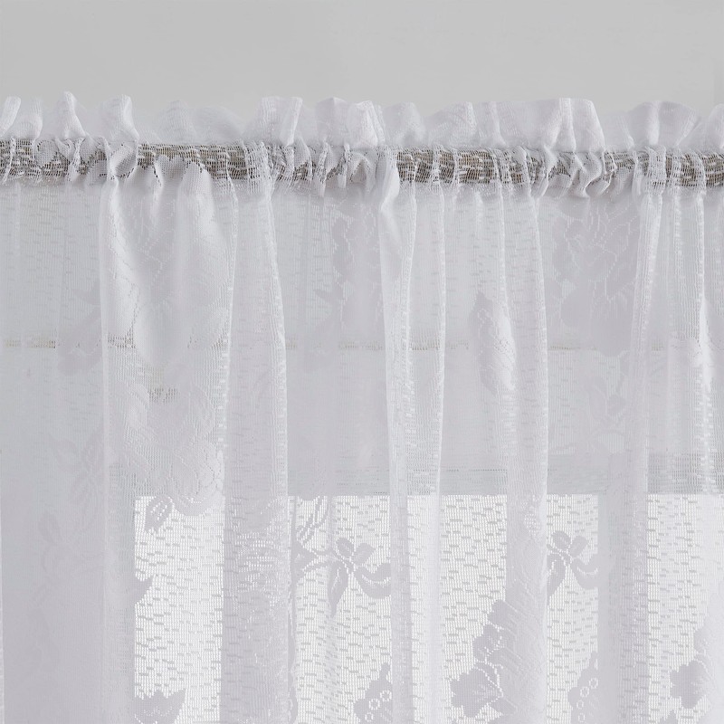 RENAISSANCE HOME FASHION Lacey Embroidered LACE Valance