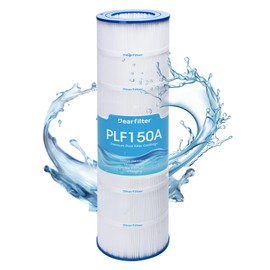 Dearfilter PLF150A Pool Filter Cartridges Replaces Pentair CC150, CCRP150, PAP150, Ultral-C4, PP-C4, PP-C4-M,Unicel C-9415, R173216, 59054300, Filbur FC-0687, 160317, 160355, 160352, 150 sq.ft, 1-Pack