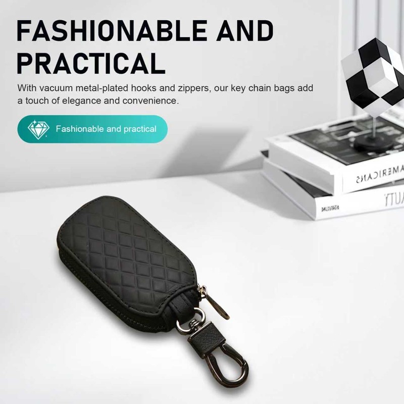 winterrock Car Key Case, Genuine Leather Key Fob Cover, Remote