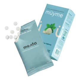 Muyme pasta dental en tableta REFIL fresh mint con xilitol – 93 Pastillas (müs)