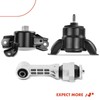 A-Premium 3PCS Engine Motor and Transmission Mount Set Compatible with