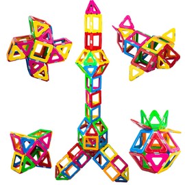 Croloutoy 36 Pieces Magnetic Building Blocks, Magnetic Tiles, Magnets, Toys for Children, Christmas Birthday Gifts for 3 4 5 6 7 Years Old