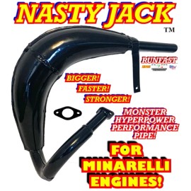 Runfast 2-Stroke motorized bike POWER PIPE FOR MINARELLI kits POWER Expansion Chamber