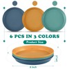 Gerrii 6 Pieces Shallow Cat Food Dish, Whisker Friendly, Lightweight,