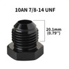 CNRAQR 10AN Male Flare Blanking Plug Fitting Adapter Hex Aluminum