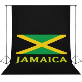 Jamaican Flag Photography Backgrounds Photo Cloth Backdrop for Party Studio Booth Props Decorations 56"x118"