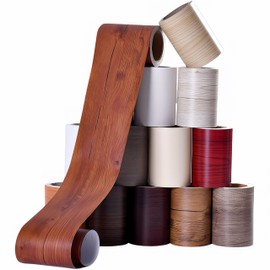 HSE Kanamaru Shoten Masking Interior Tape, Multi-purpose, DIY Furniture, Wall, Kitchen, Door, Fittings, Window Frame, Floor, Skirting Board (Yellow Teak Wood, Width 4.7 x 39.4 ft (12 x 10 m)