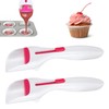 2 pcs Cupcake Scoop,Cupcake Scoop Batter Dispenser,Cupcake Batter Dispenser,One Click