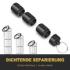 Set of 2 Mini Pill Box Key Ring (3 Compartments)