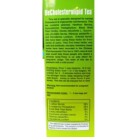 Shigu Mountain DeCholesterolipid Tea 100 tea bags Herbal Green Tea, Healthy Lifestyle, Manages Cholesterol and Triglycerides