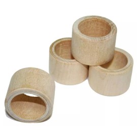 Unbranded 1- Napkin Ring Holder Wedding Napkin Rings Unfinished Wood Napkin Ring Holder