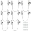 Kamtop 8 Pack Window Restrictor Locks, Childproof Cable Restrictor Lock