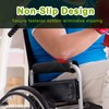 AHIER Wheelchair Armrest Pads, 2PCS Sheepskin Fleece Wheelchair Armrest Covers,