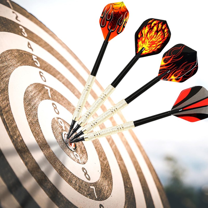 KIKIGOAL 12 Pieces Soft Tip Darts With 24 Pieces Tails