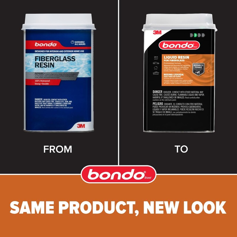 3M Bondo Fiberglass Resin 28.7 US Fl oz Filler with