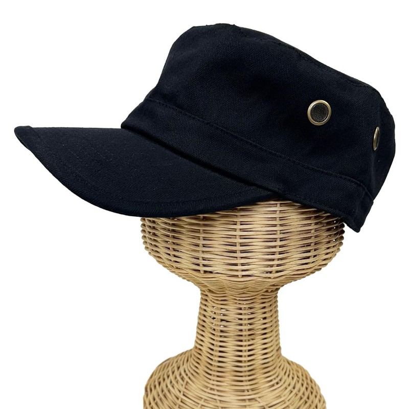 SIDE TRIP Original Work Cap, Large Size, Plain, Cotton, Deep,