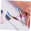 Mikinona Stainless Steel Cuticle Scissors with Stylish Gradient Design Versatile