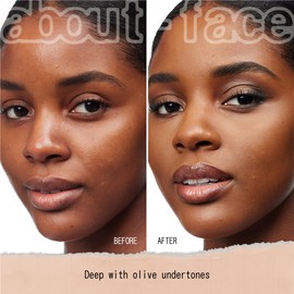 about-face THE PERFORMER Skin-Focused Foundation D3Olive – Medium Coverage, Long-Wear, Breathable & Buildable Base – Clean, Vegan, Hydrating Formula with Blue Agave & Chlorella – 1.08oz