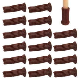 PAITOK Pack of 16 Chair Leg Socks Protective Caps, Highly Elastic Knitted Material, Non-Slip and Wear-Resistant, Avoid Scratches and Noise, Excellent Chair Leg Floor Protectors