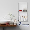 BATHLAVISH Stainless Steel Shower Niche 24" X 12" No Tile