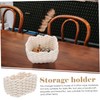 BIUDECO Cotton Storage Basket Set 2pcs Woven Small Baskets Toy