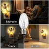ZwwYvv Night Light Bulbs 7 Watt,E12 Candelabra Base,120V,for Nightlight and