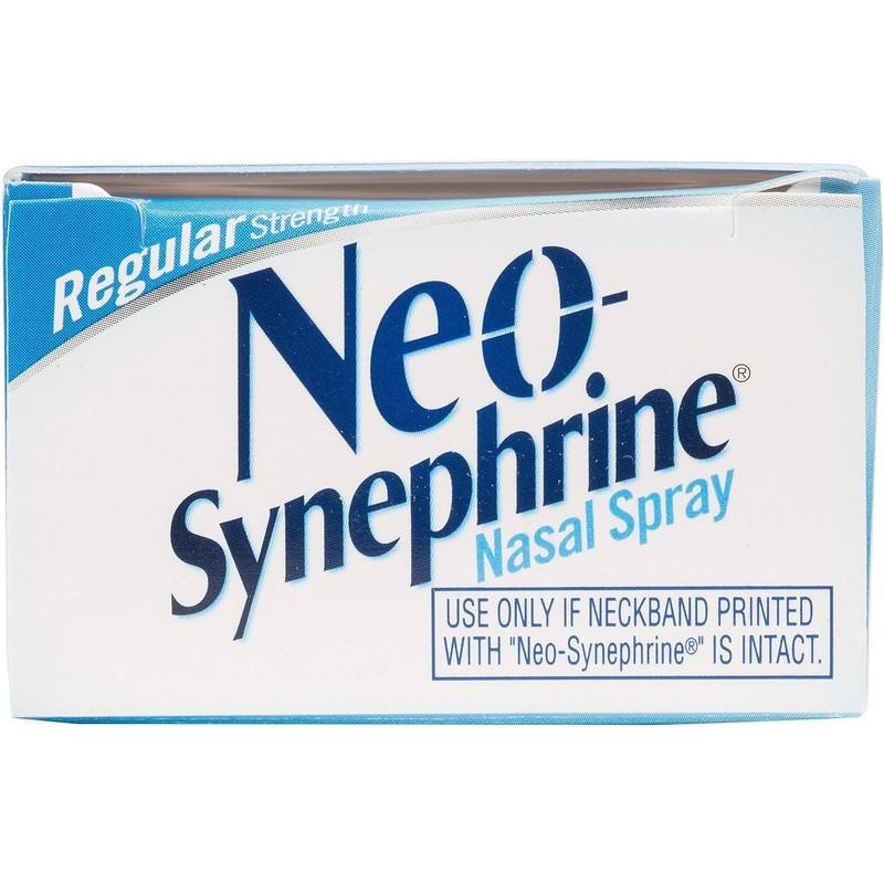 Neo-Synephrine Nasal Decongestant Spray Regular Strength 0.50 oz (PACK OF