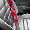 Handmade Crochet Cute Cherry Car Steering Wheel Covers Universal 14-15