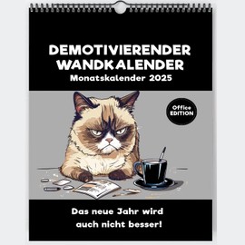 Demotivating Wall Calendar 2025 Demotivation Calendar Funny Sayings for Office Gifts Gadgets Colleagues Sarcasm Decoration (Wall Calendar Office)