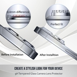 HREDZEO Glitter Camera Cover,9 PCS Diamond Camera Lens Film Flash Drill Lens Film Camera Lens Protector Diamond Anti Scratch Lens Lens Protector(Silver)